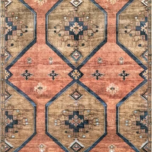 Rust Katana Collage Rug