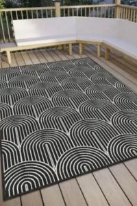 Pangli Reversible Black Rug