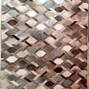 Geometric Diamond Cowhide Rug