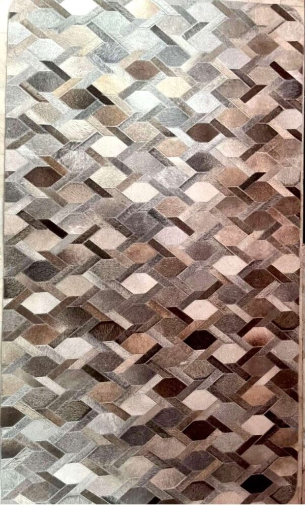 Geometric Diamond Cowhide Rug