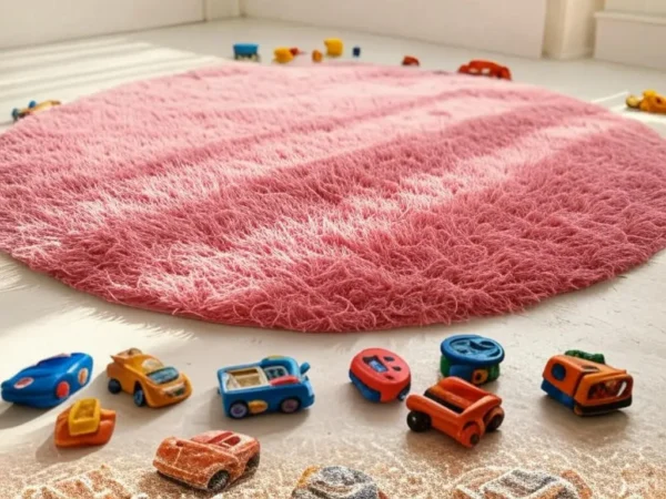 Pink Round Rug - Image 4