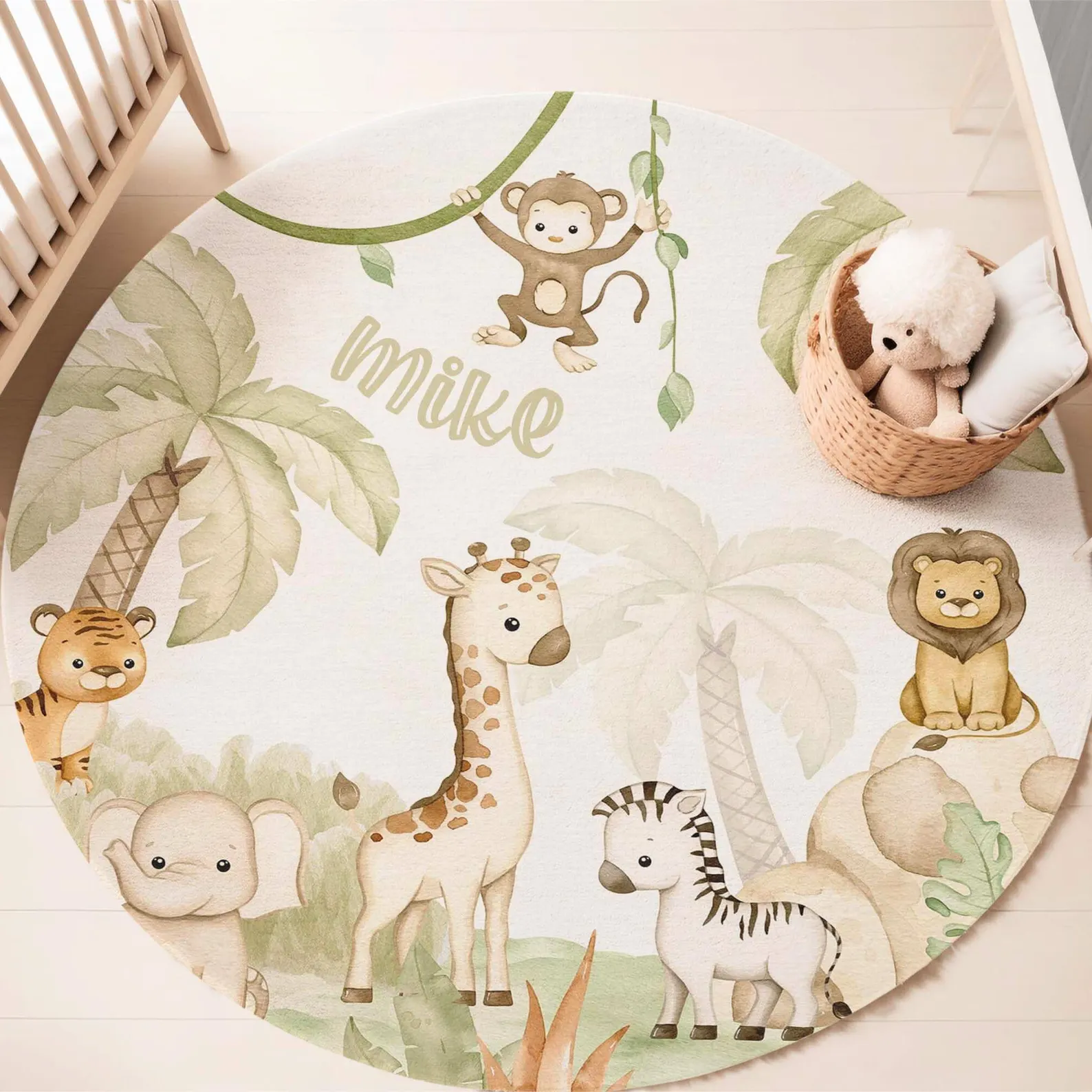Animal Nursery Kids Rug for Baby Room