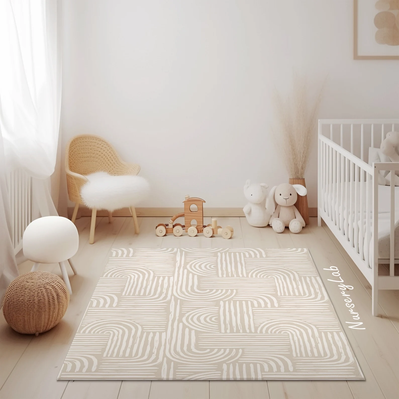 Boho Rainbow Nursery Rug
