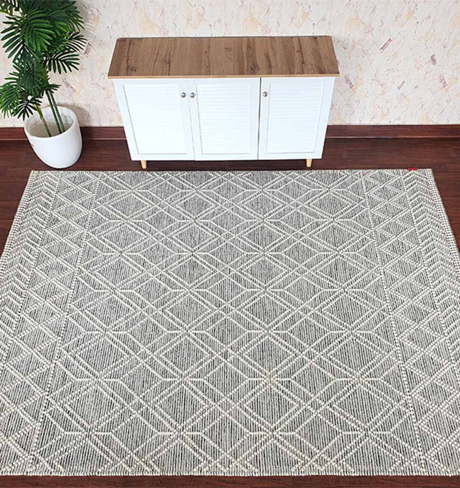 Handmade Wool & Cotton Living Room Rug