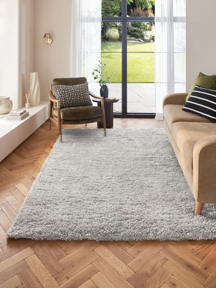 Light Grey Premium Cosy Shaggy Rug