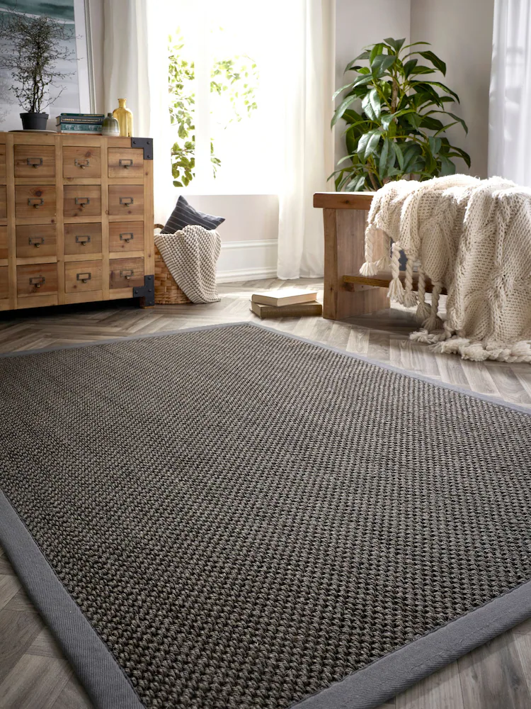 Origin Rug Collection. Dark Grey Border Rug