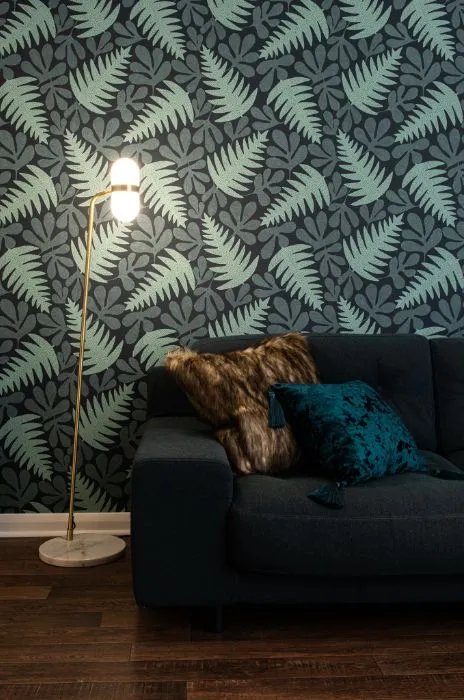 Gray Color Custom Made Wallpaper