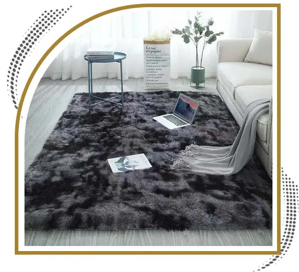 Large-sized Shaggy Rug for Living Room