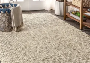 Modern Rectangular Woven Rug