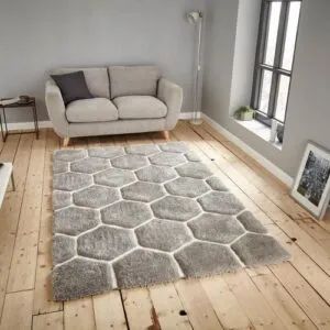 Soft Grey Shaggy Carpet
