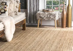 Traditional Brown Floor Rug