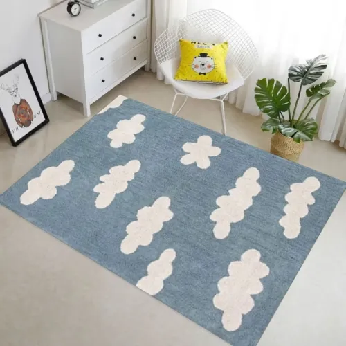 Cloud Pattern Rug for Baby Room