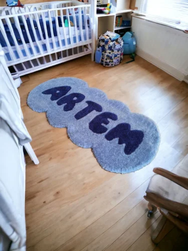 Custom Name Personalized Baby Rug