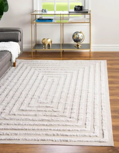Elegant cotton carpet for villa interiors