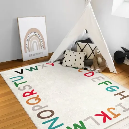 Learn The Alphabet Nursery Rug