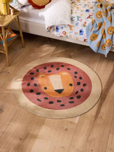 OYOY Mini Camel Mara Lion 100% Cotton Rug