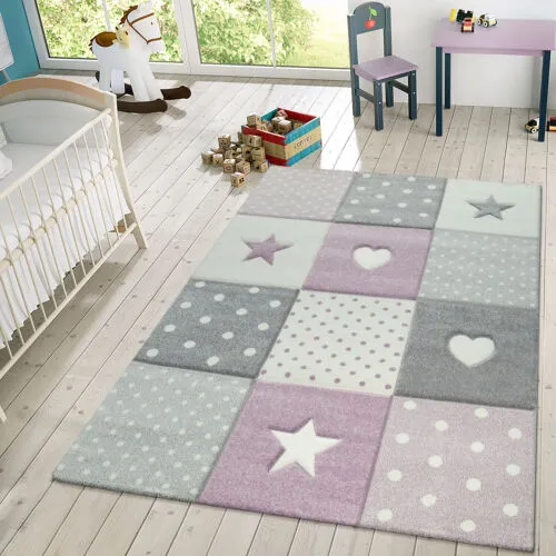 Star Pattern Rug for Kids