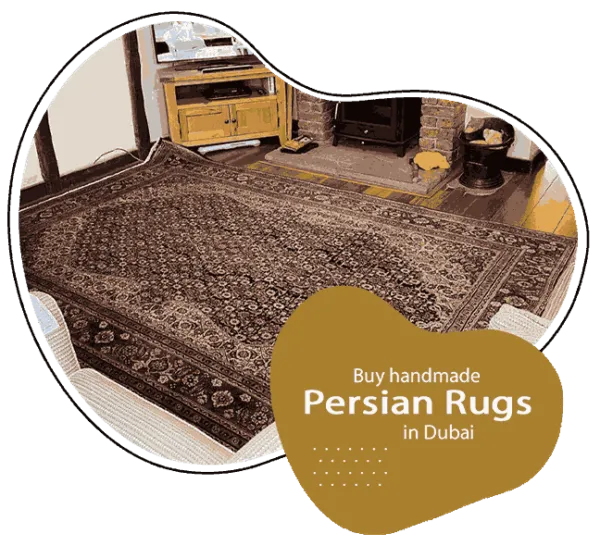Handmade Persian carpet with intricate pattern