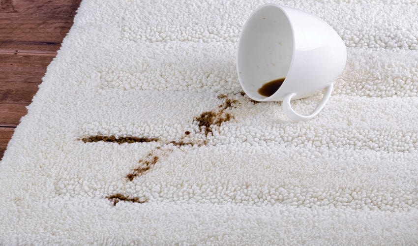 Stain on a wool rug