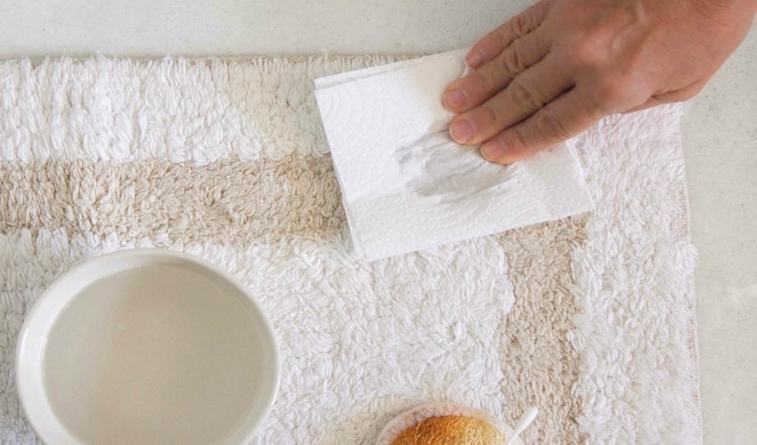 How to get a stain out of a wool rug?