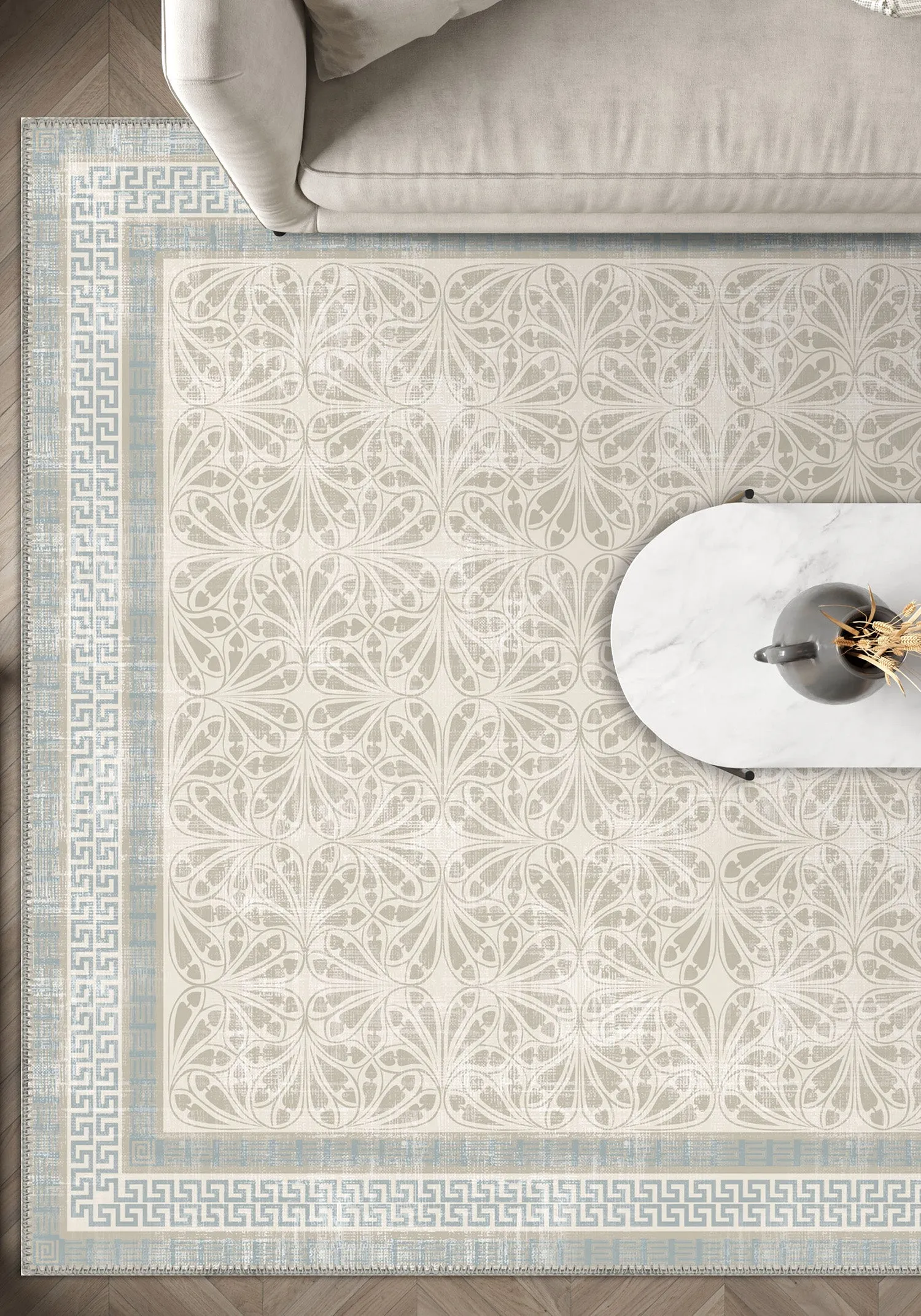 Alexis Washable Bordered Rug