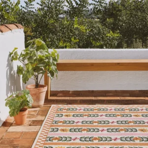 Anita Pink Orange Rug