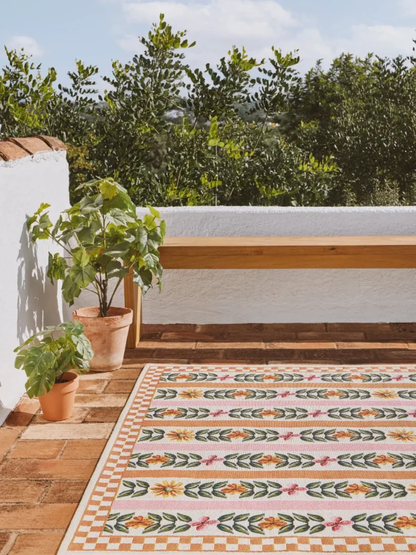 Anita Pink Orange Rug