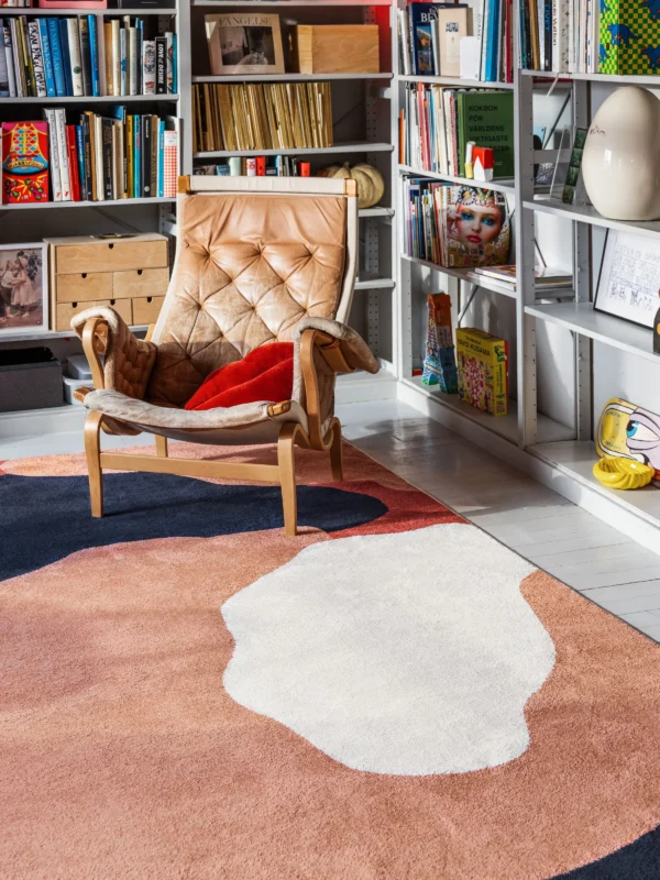 Big Sur Terracotta Navy Blue Rug