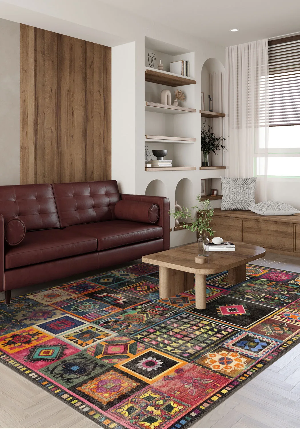 Cassian Boho Patchwork Rug
