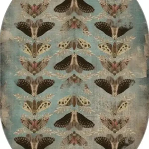 Celestia Brown Moth Rug