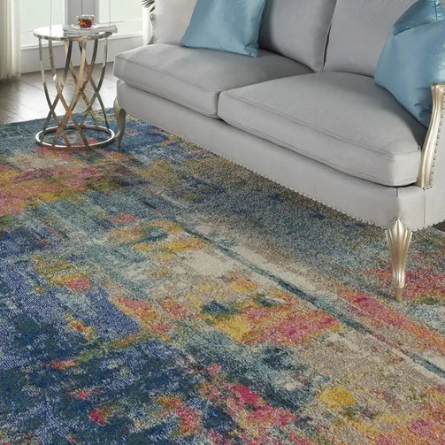 Celestial CES09 Blue Yellow Rug