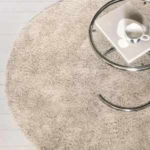 Comfy Beige Shaggy Rug