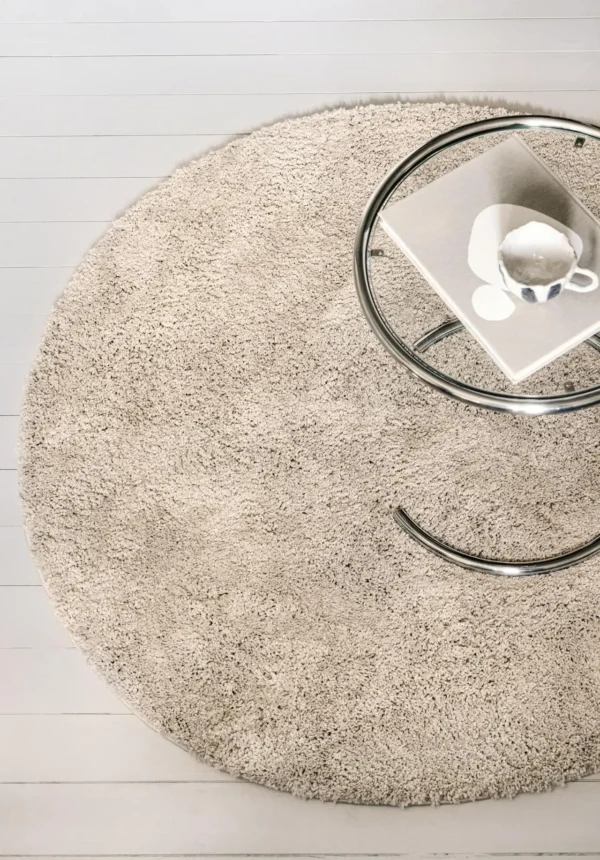 Comfy Beige Shaggy Rug