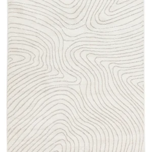 Cream White - Beige Shaggy Rug