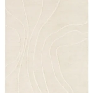 Cream White Shaggy Rug