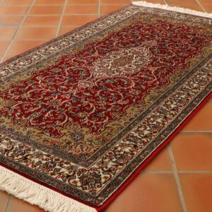 Fine handmade Kashmir silk rug