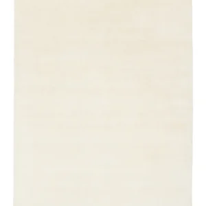Handloom fringes Ivory White Wool rug