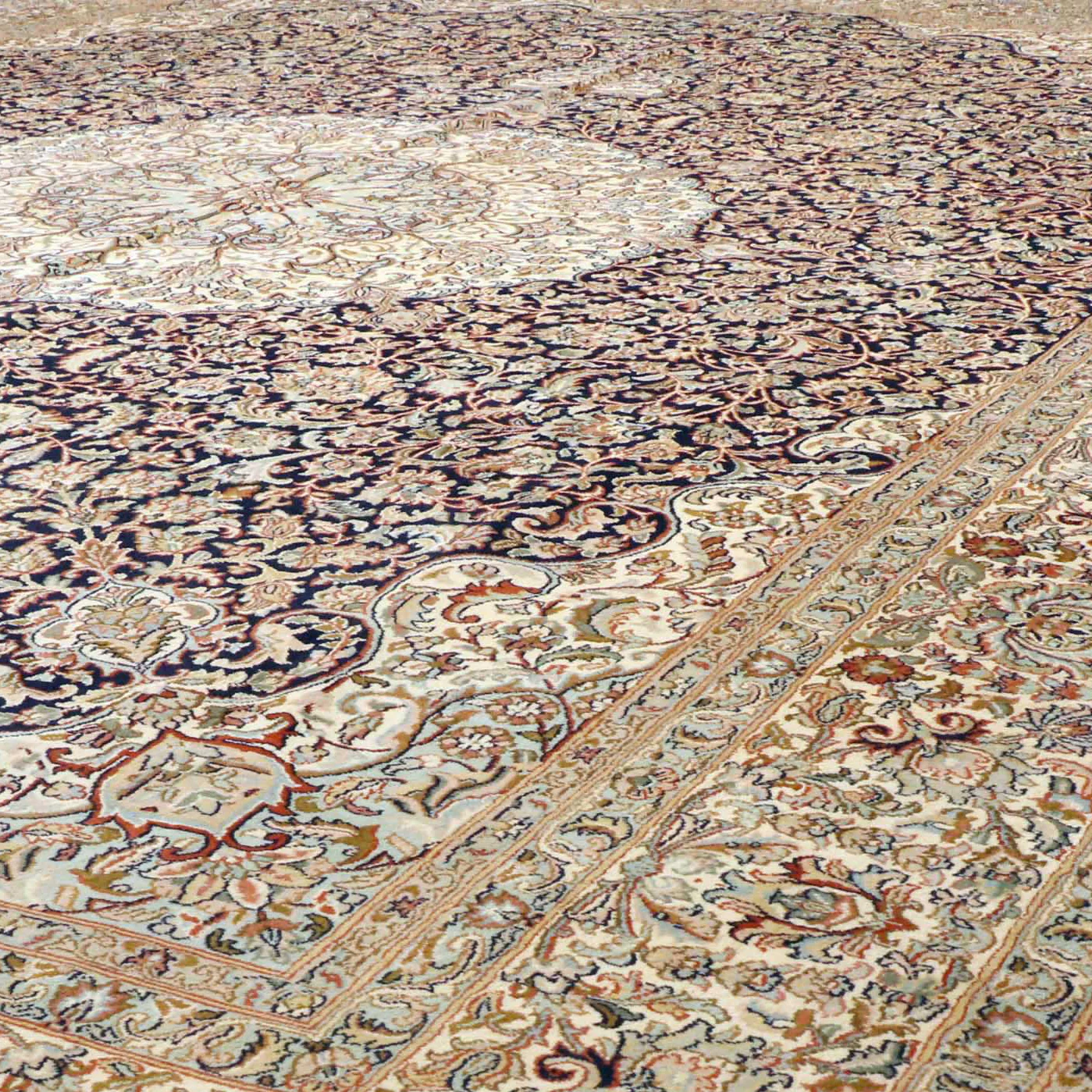 Handmade Kashmir silk carpet