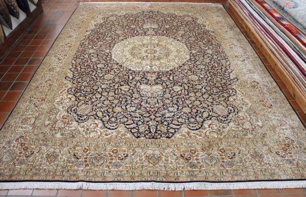 Handmade Kashmir silk carpet