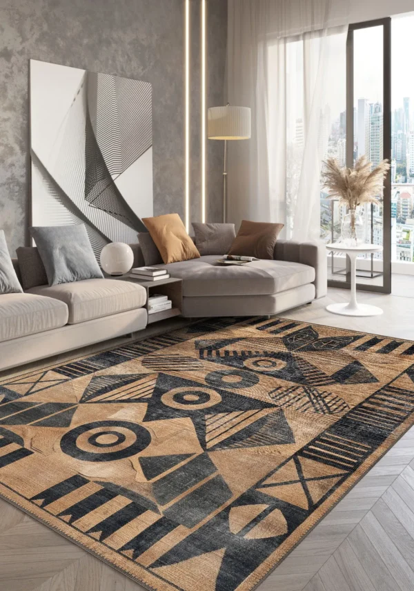 Tan Aztec Rug Ignatius Aztec Brown Rug