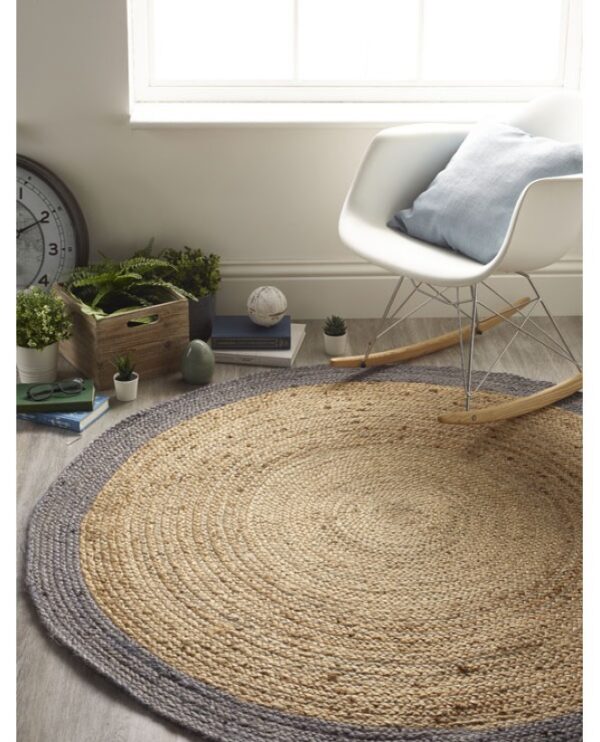 Jubo Grey Circle Rugs