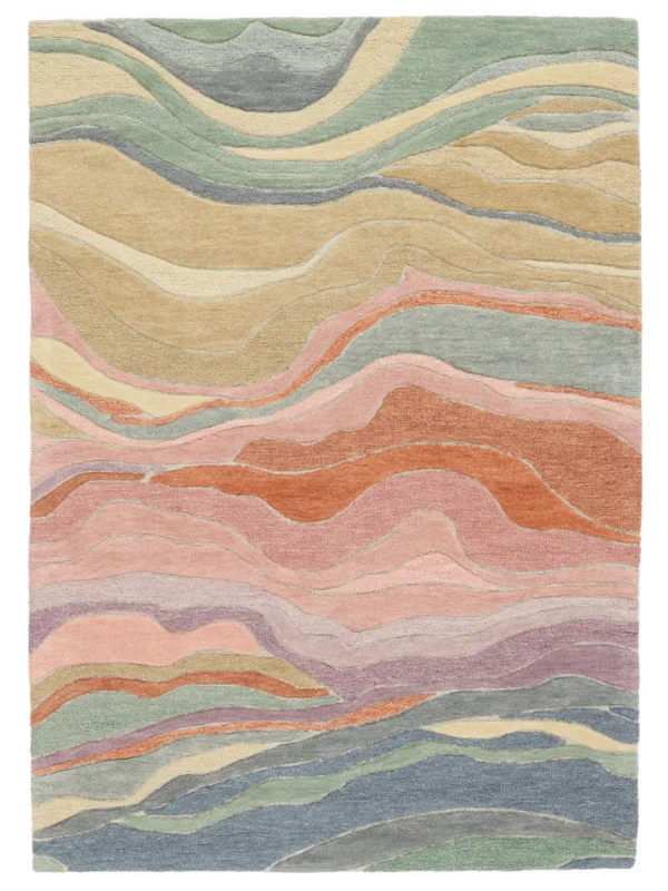 Marble Multicolor Wool rug