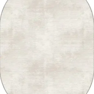 Oliver Cream Modern Oval Rug