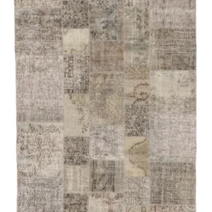 Patchwork Hand Knotted Rug