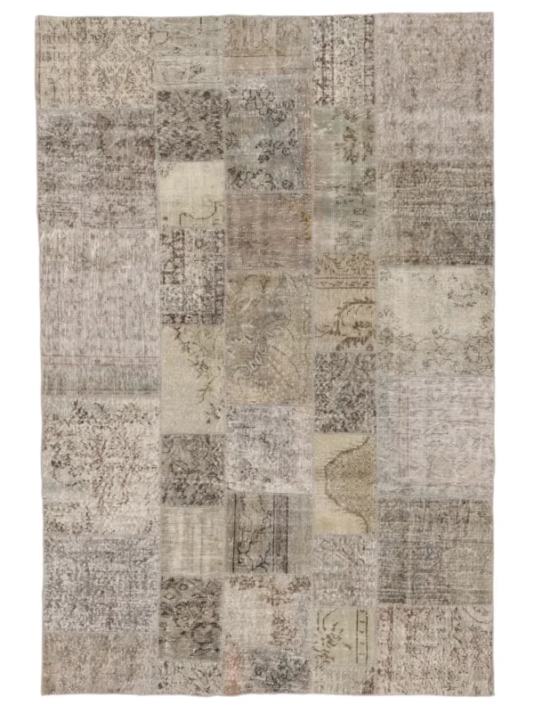 Patchwork Hand Knotted Rug