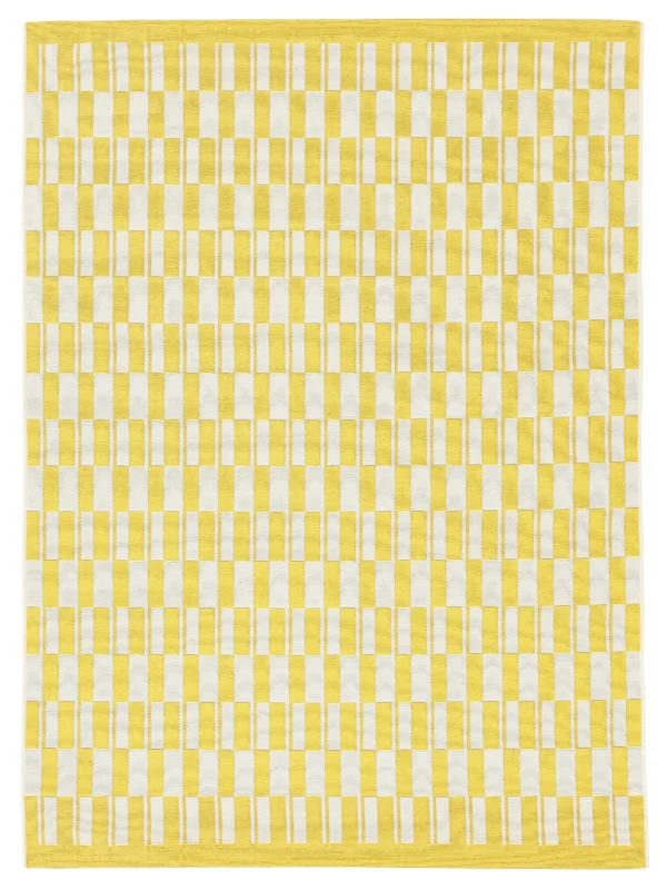 Pino Yellow White Rug