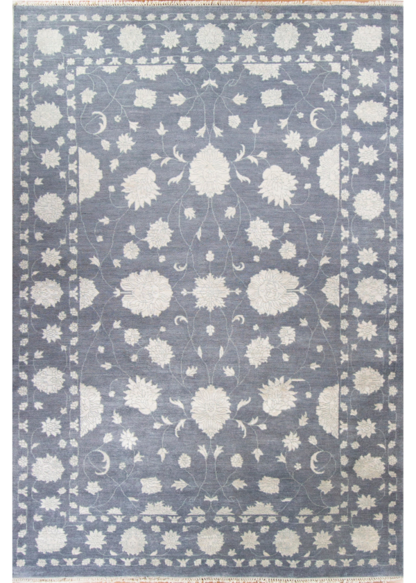 Punja Grey Wool & Silk Hand