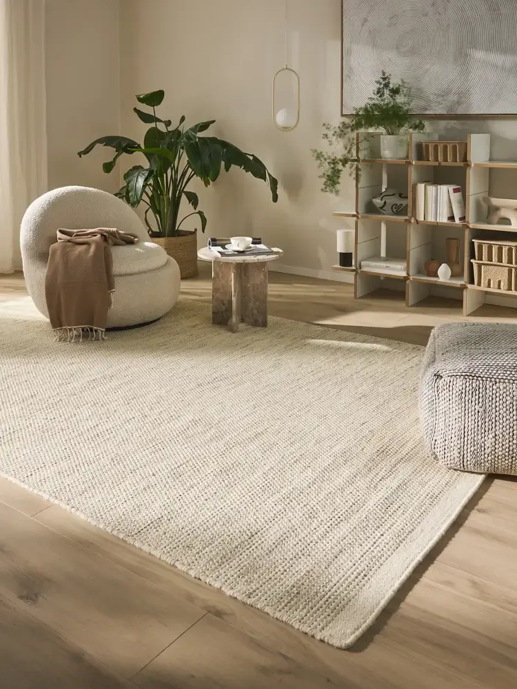 Pure Wool Rug Rocco Cream