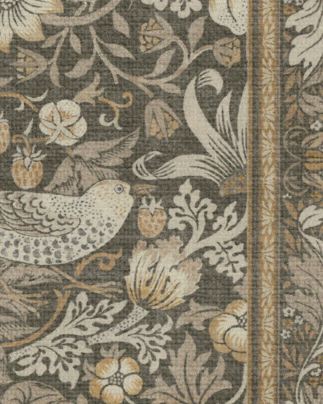 Strawberry Thief Stone Gold Rug