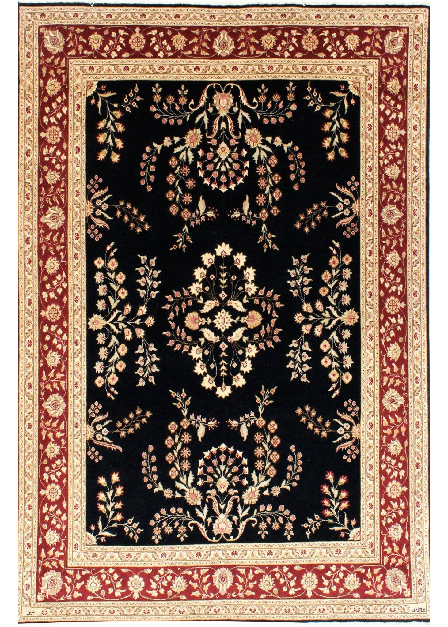 Tabriz Lilian Wool & Silk Carpet
